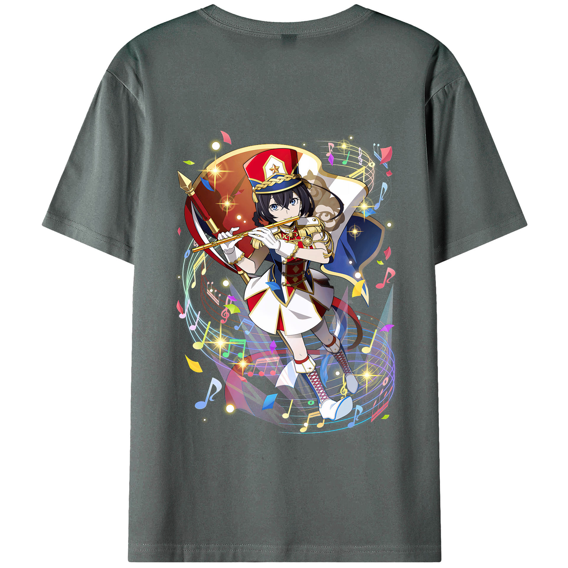 （画像用） 文豪ストレイドッグス Bungo Stray Dogs 綿100％半袖Tシャツ（背面プリント）